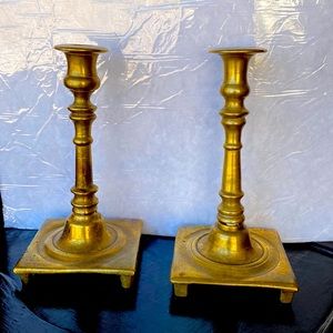 Vintage brass candle holders 2 piece
